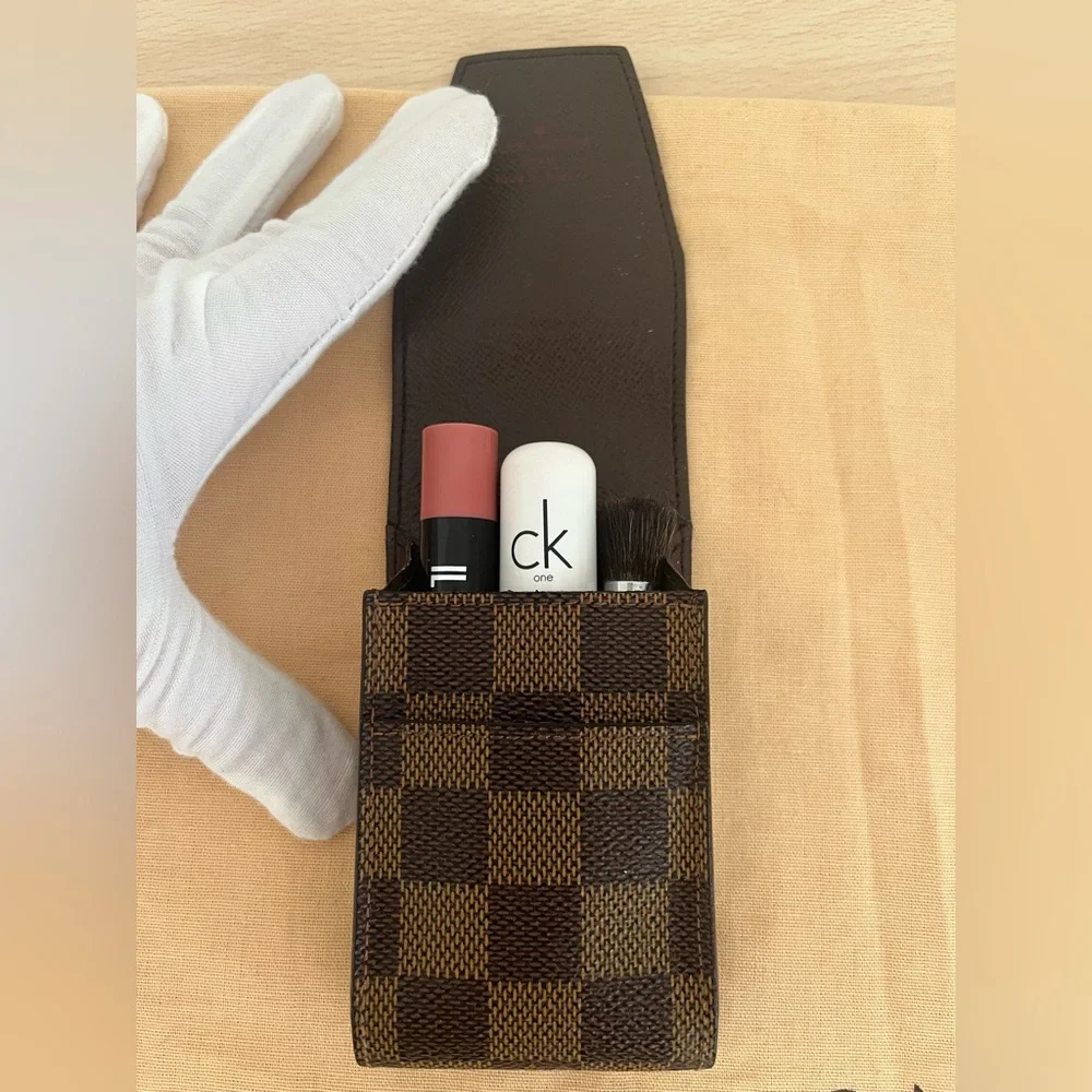 Louis Vuitton Damier Ebene Cigarette Accessory Case Unisex EUC COA Circa 2007